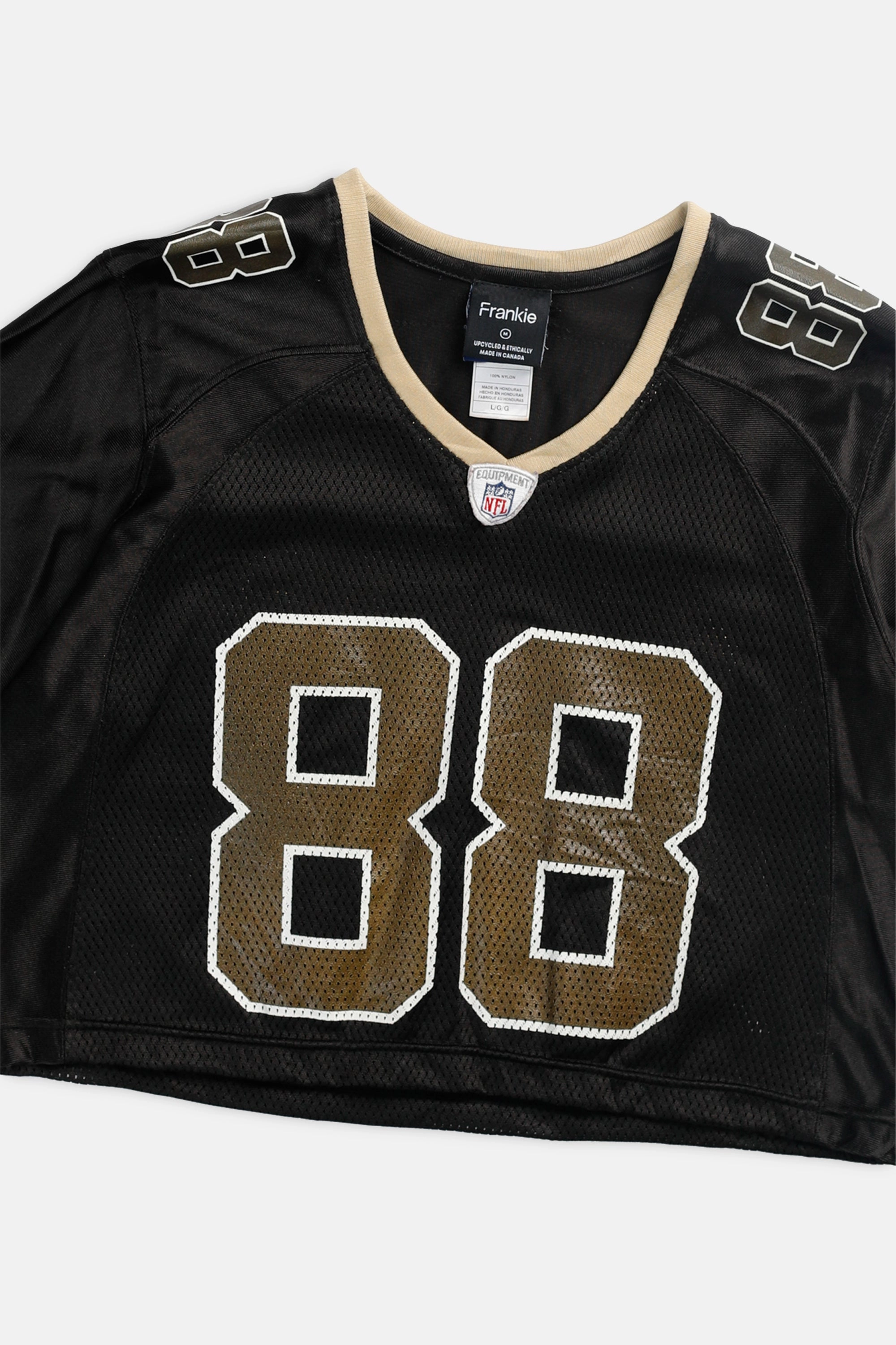 Rework Crop New Orleans Saints NFL Jersey - M