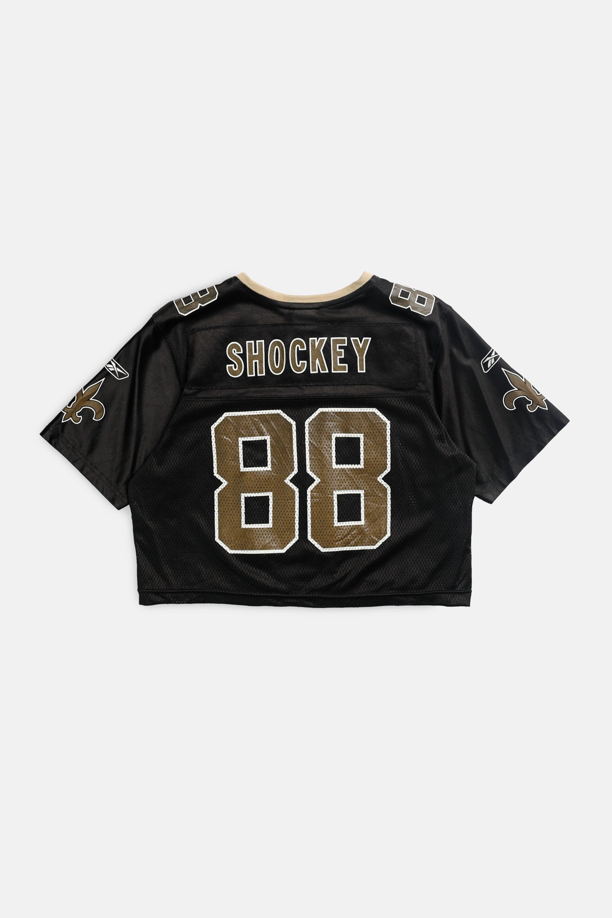 Rework Crop New Orleans Saints NFL Jersey - M