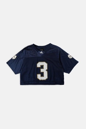 Rework Crop Notre Dame Fighting Irish NCAA Jersey - M