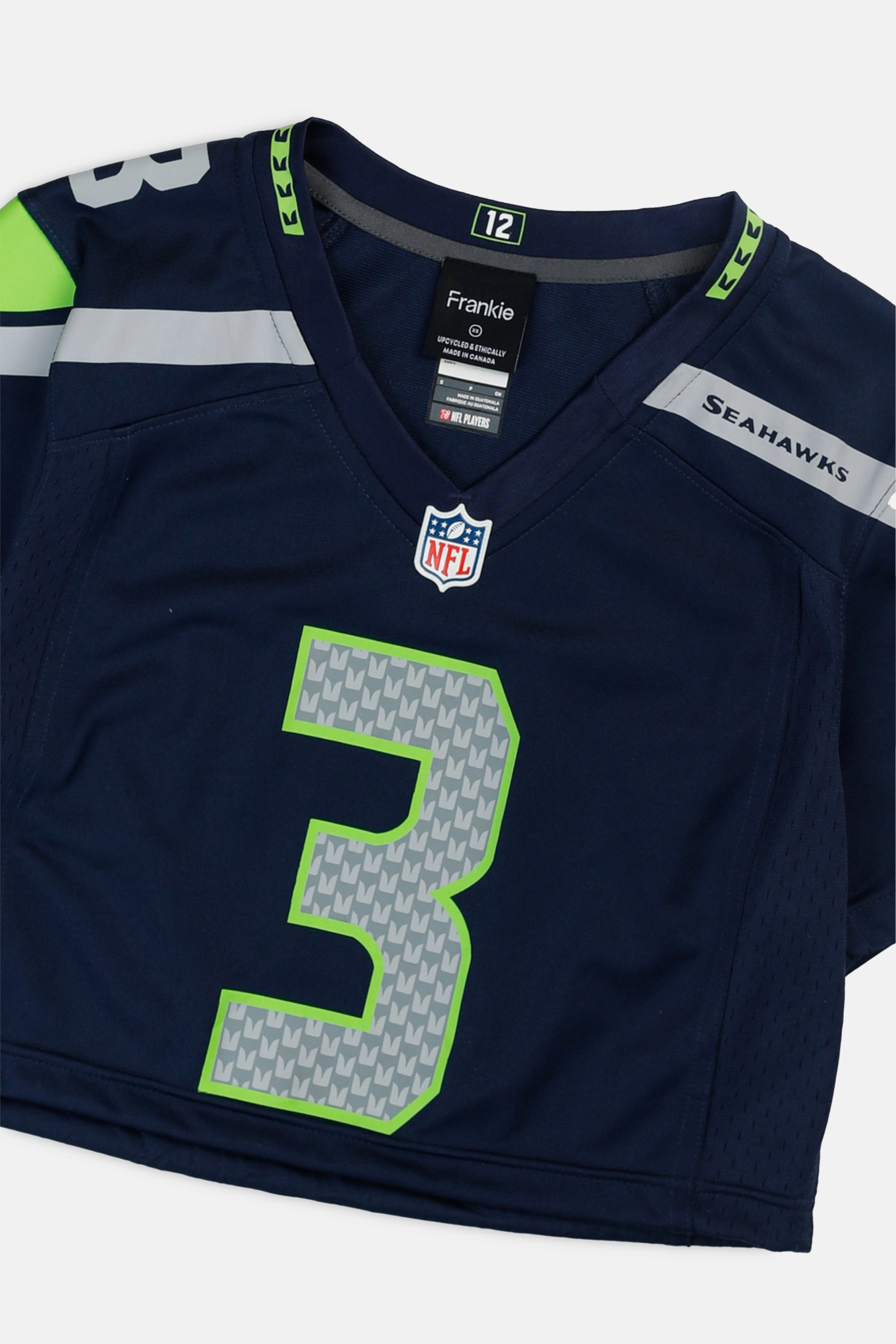 Rework Crop Seattle Seahawks NFL Jersey - XS