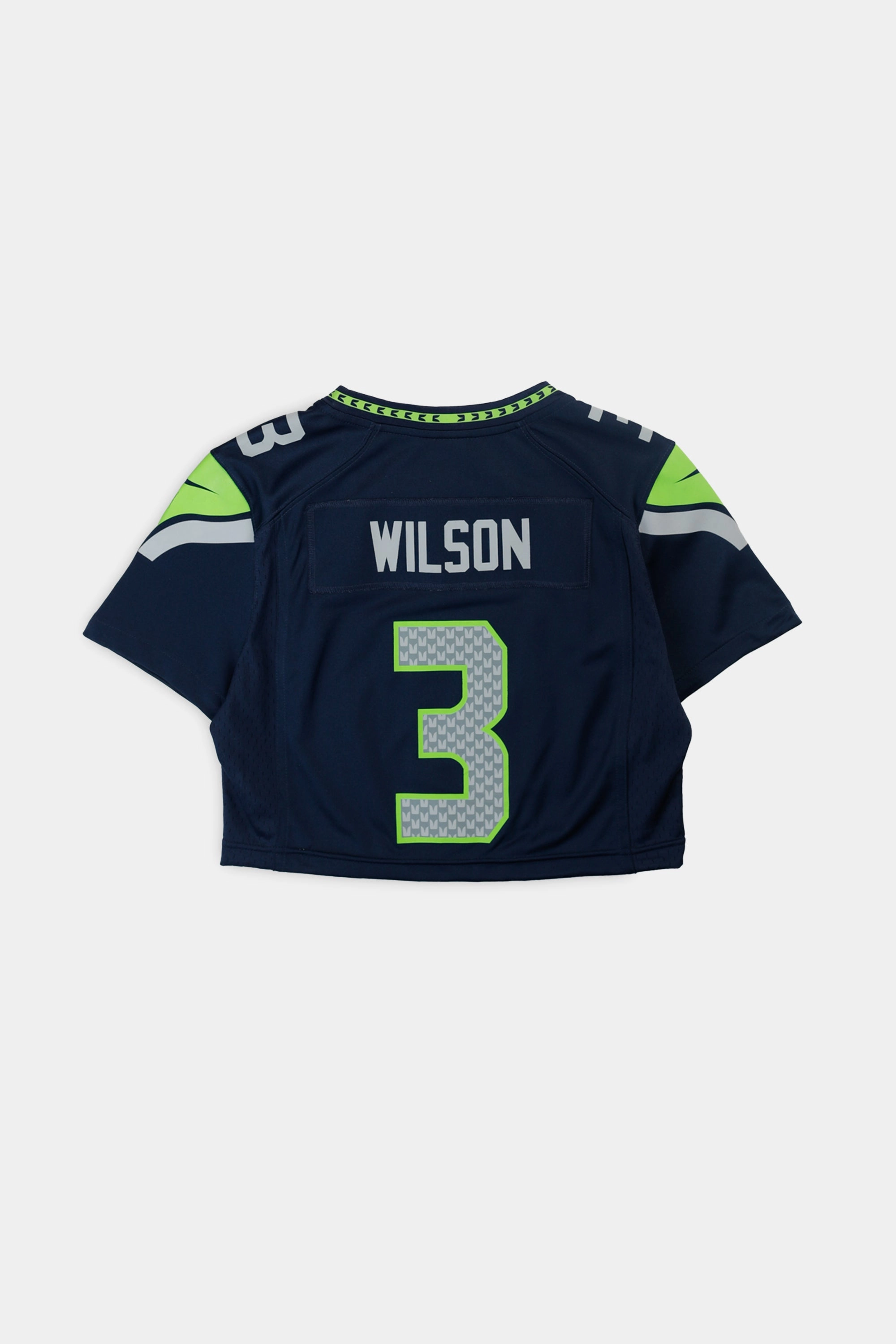 Rework Crop Seattle Seahawks NFL Jersey - XS