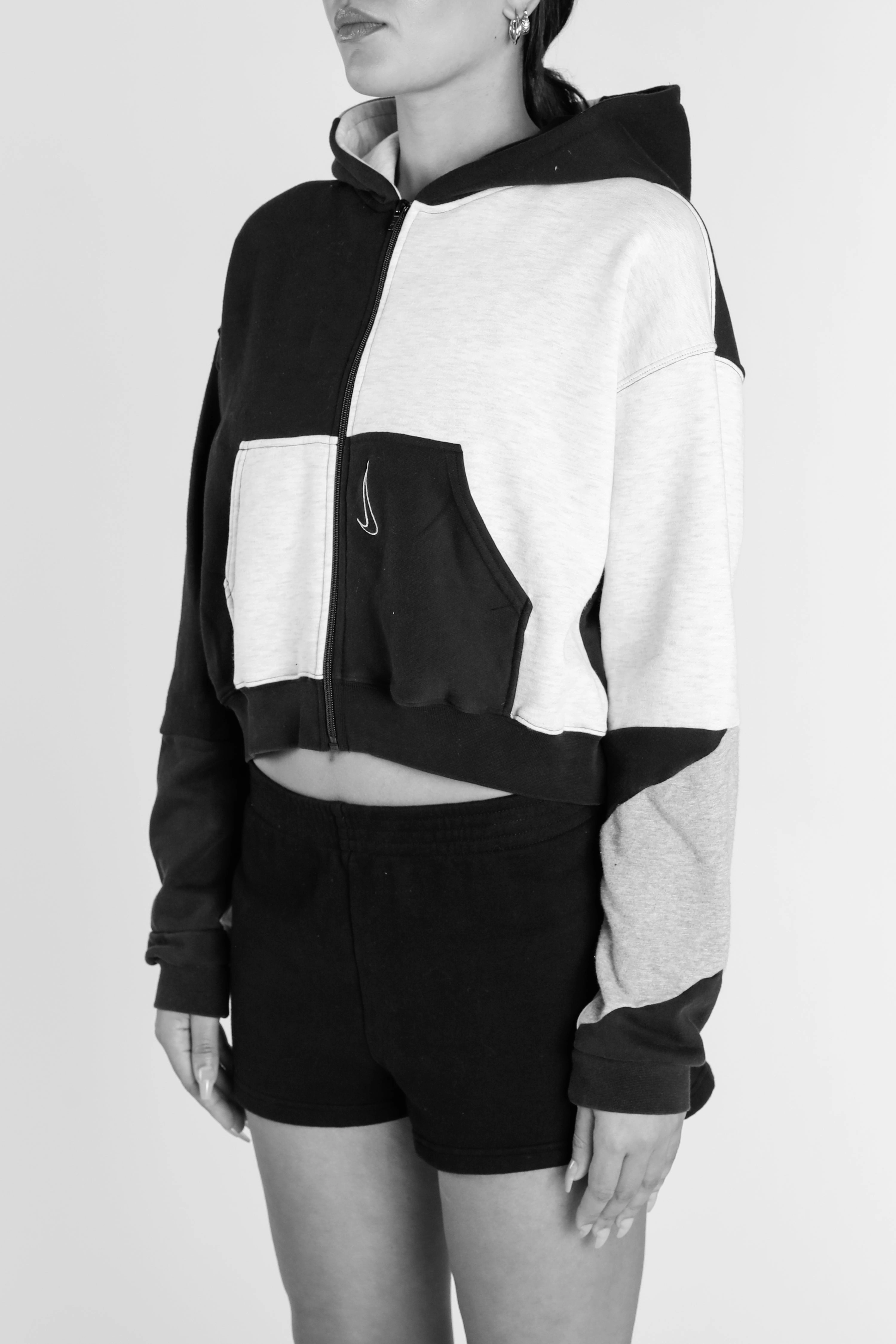 Rework Dallas Cowboys NFL Crop Zip Hoodie - XS