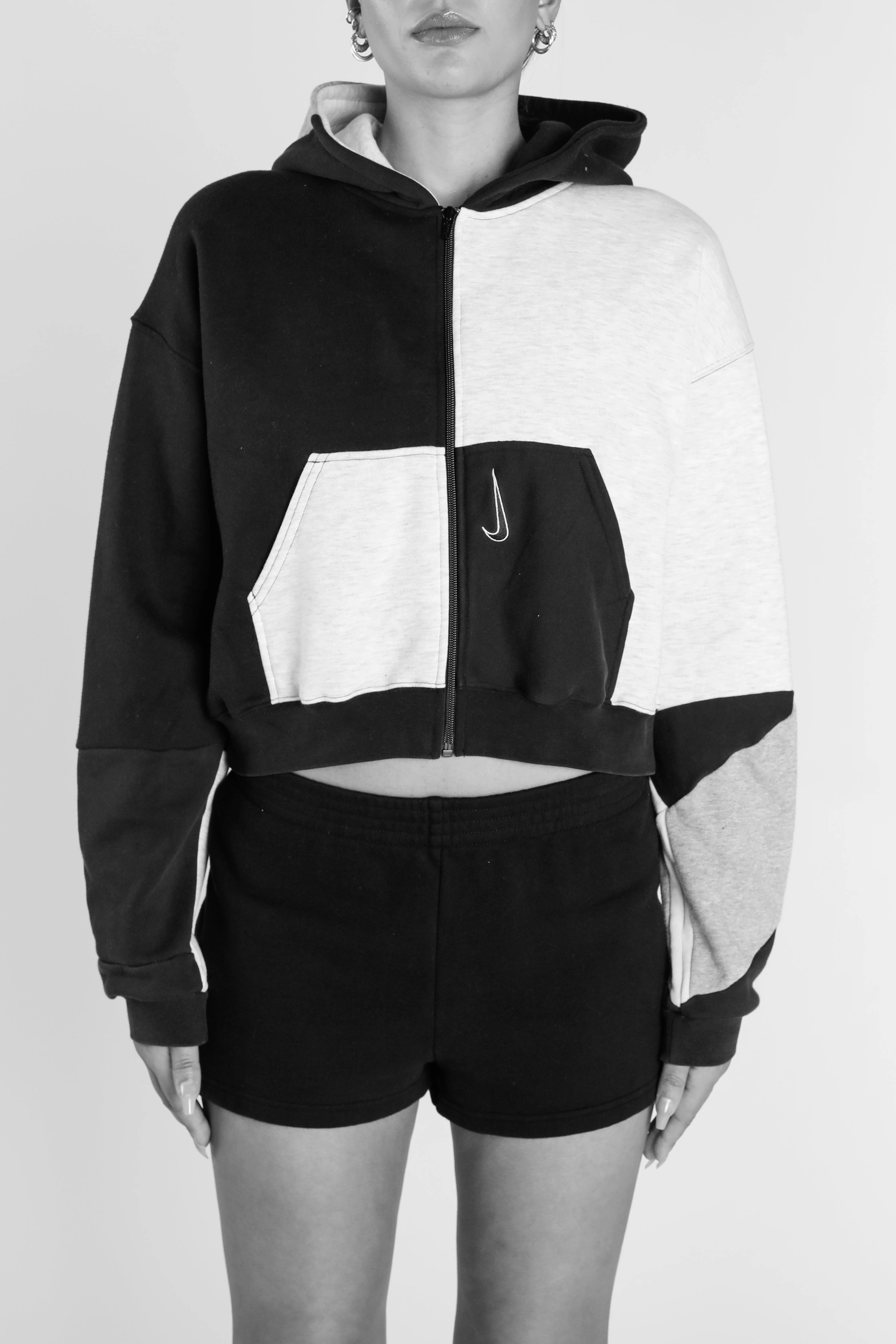 Rework Dallas Cowboys NFL Crop Zip Hoodie - XS