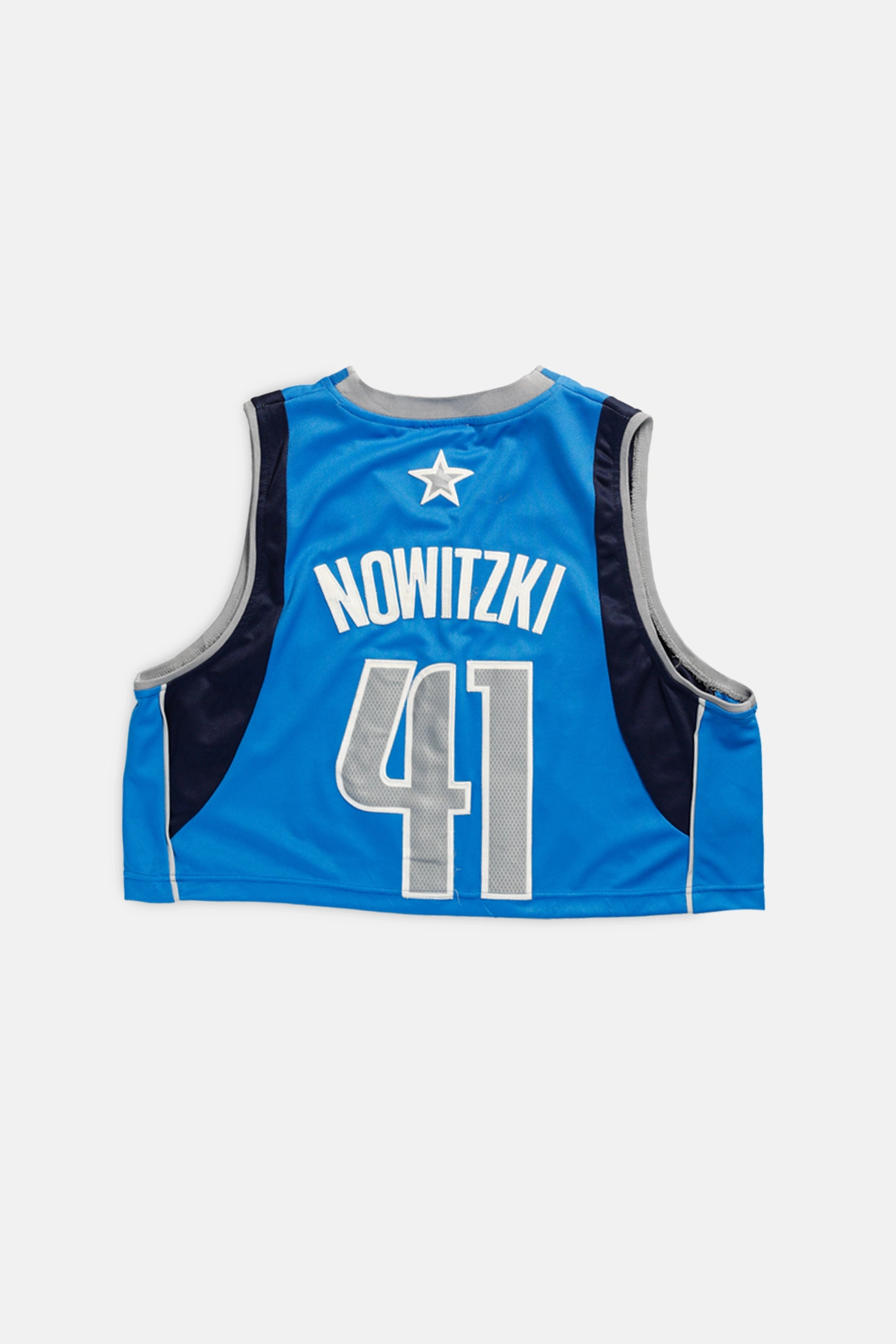 Rework Dallas Mavericks NBA Crop Jersey - L
