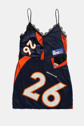 Rework Denver Broncos NFL Lace Dress - M