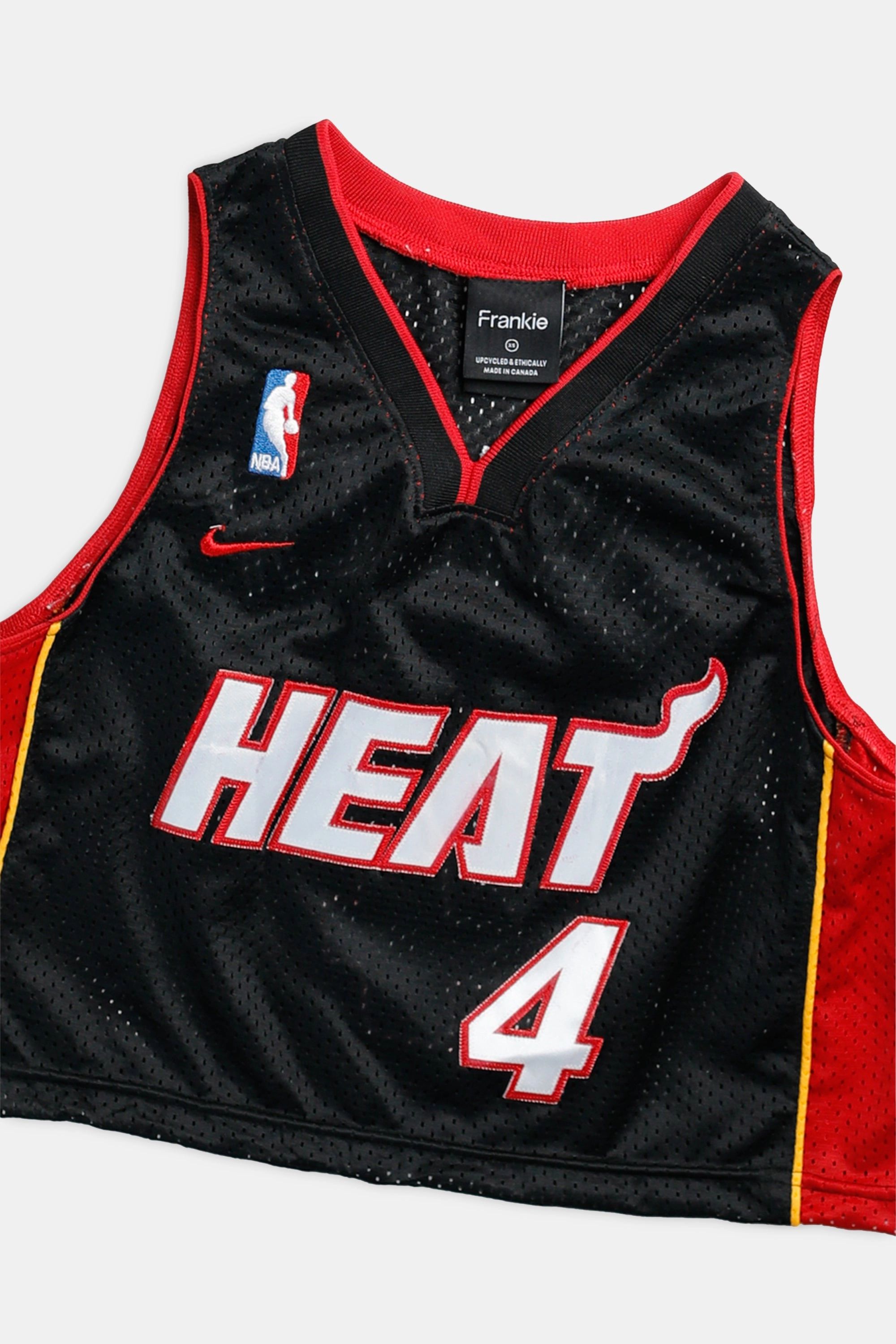 Rework Miami Heat NBA Crop Jersey - XS