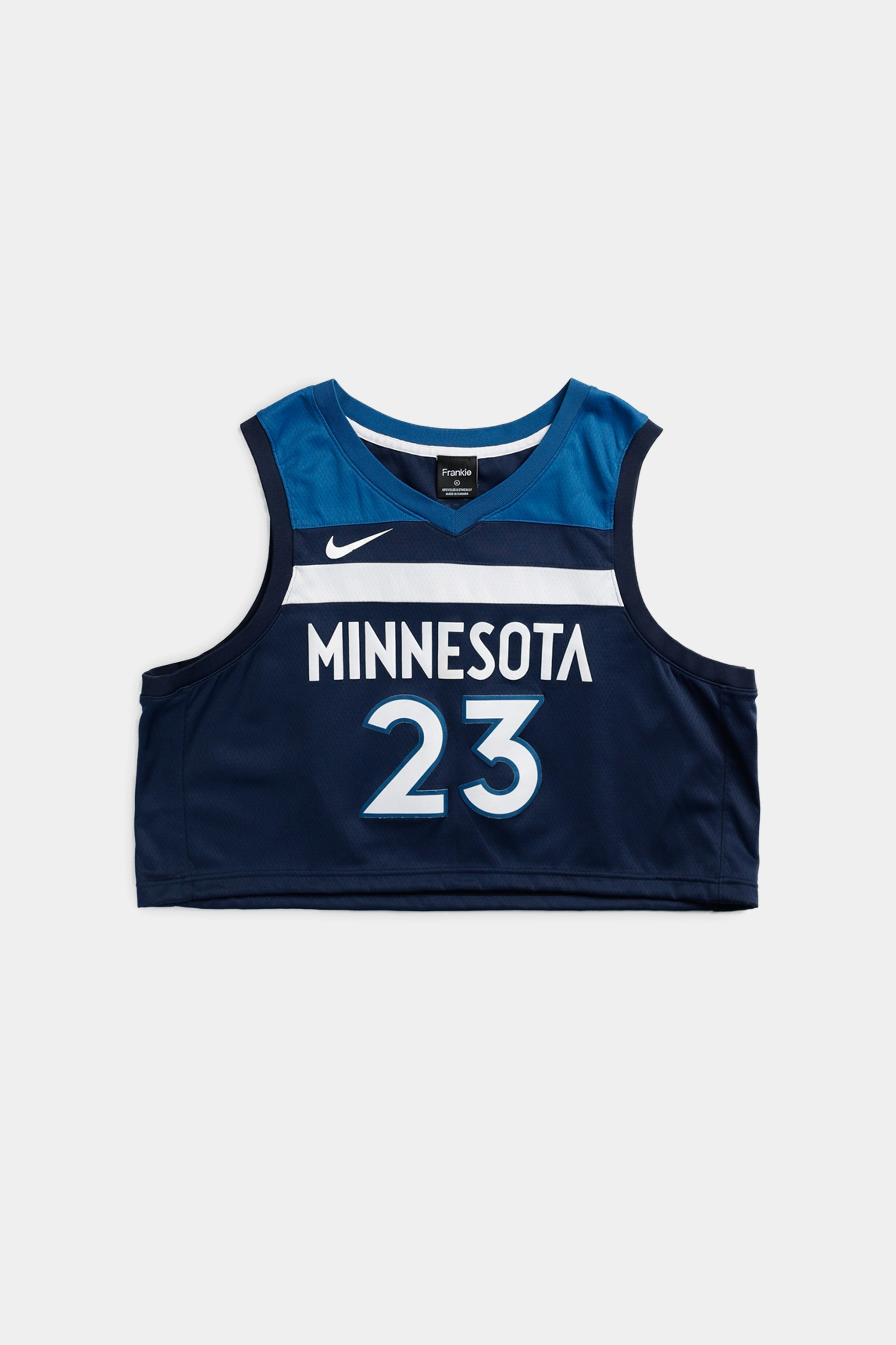 Rework Minnesota Timberwolves NBA Crop Jersey - XL