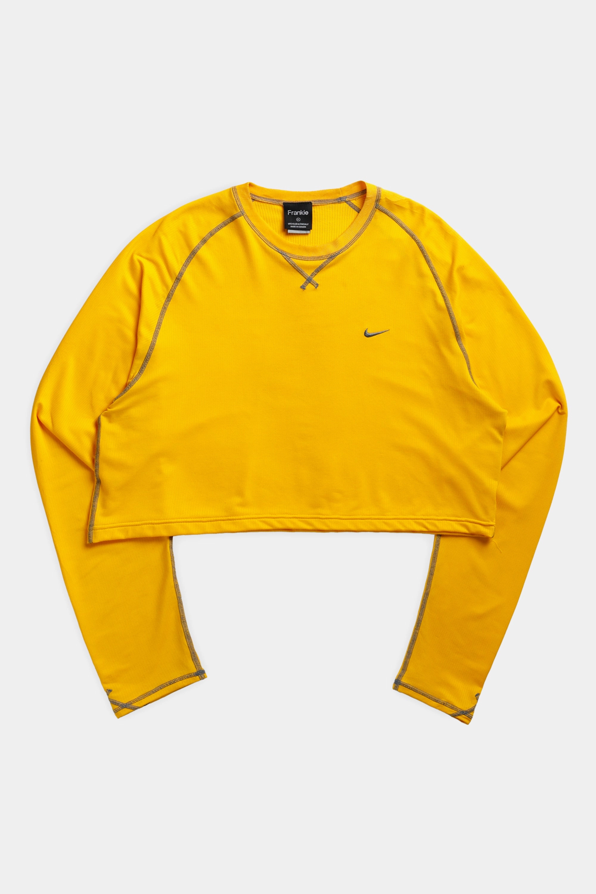 Rework Nike Crop Long Sleeve Tee - XL