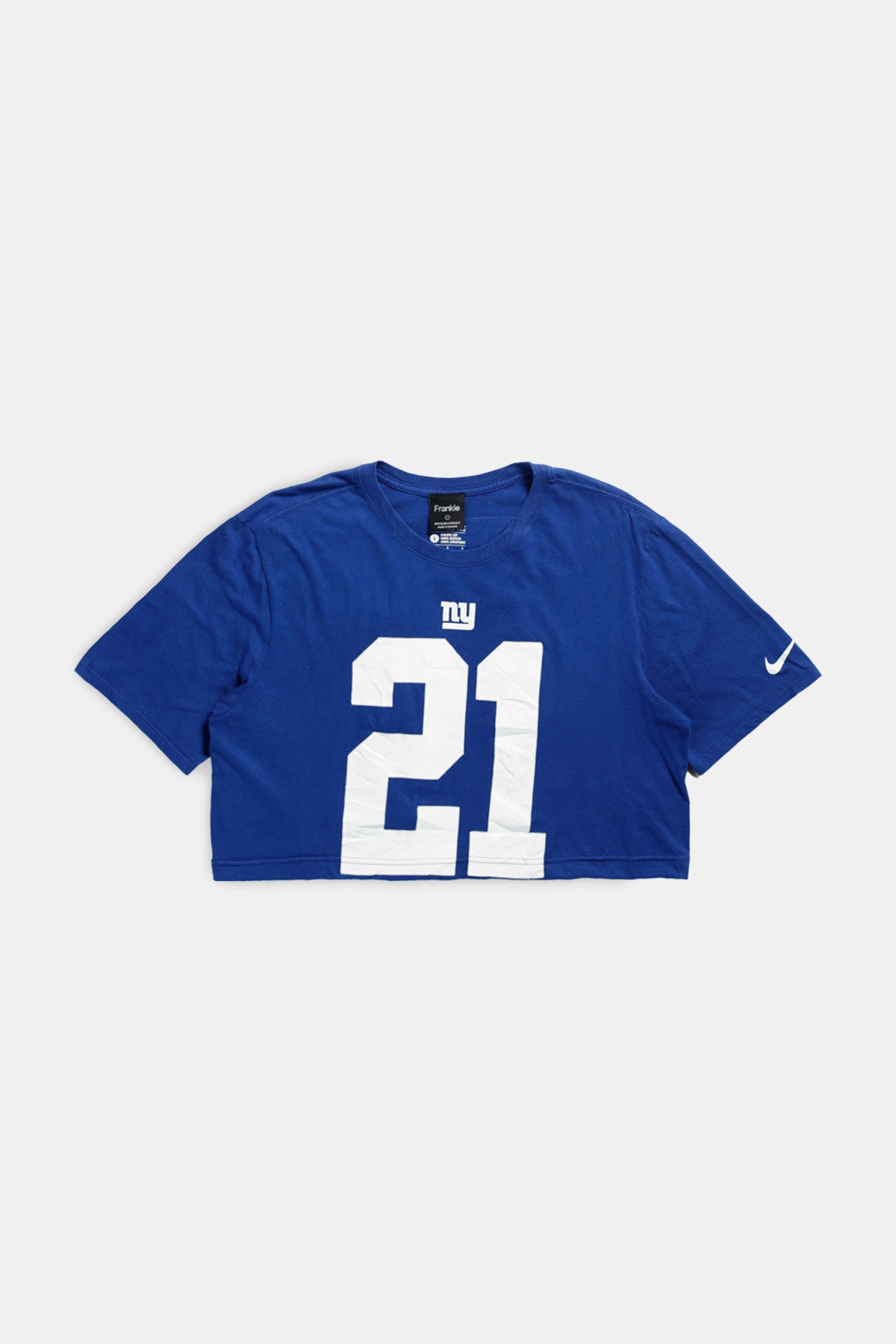 Rework NY Giants NFL Crop Tee - L