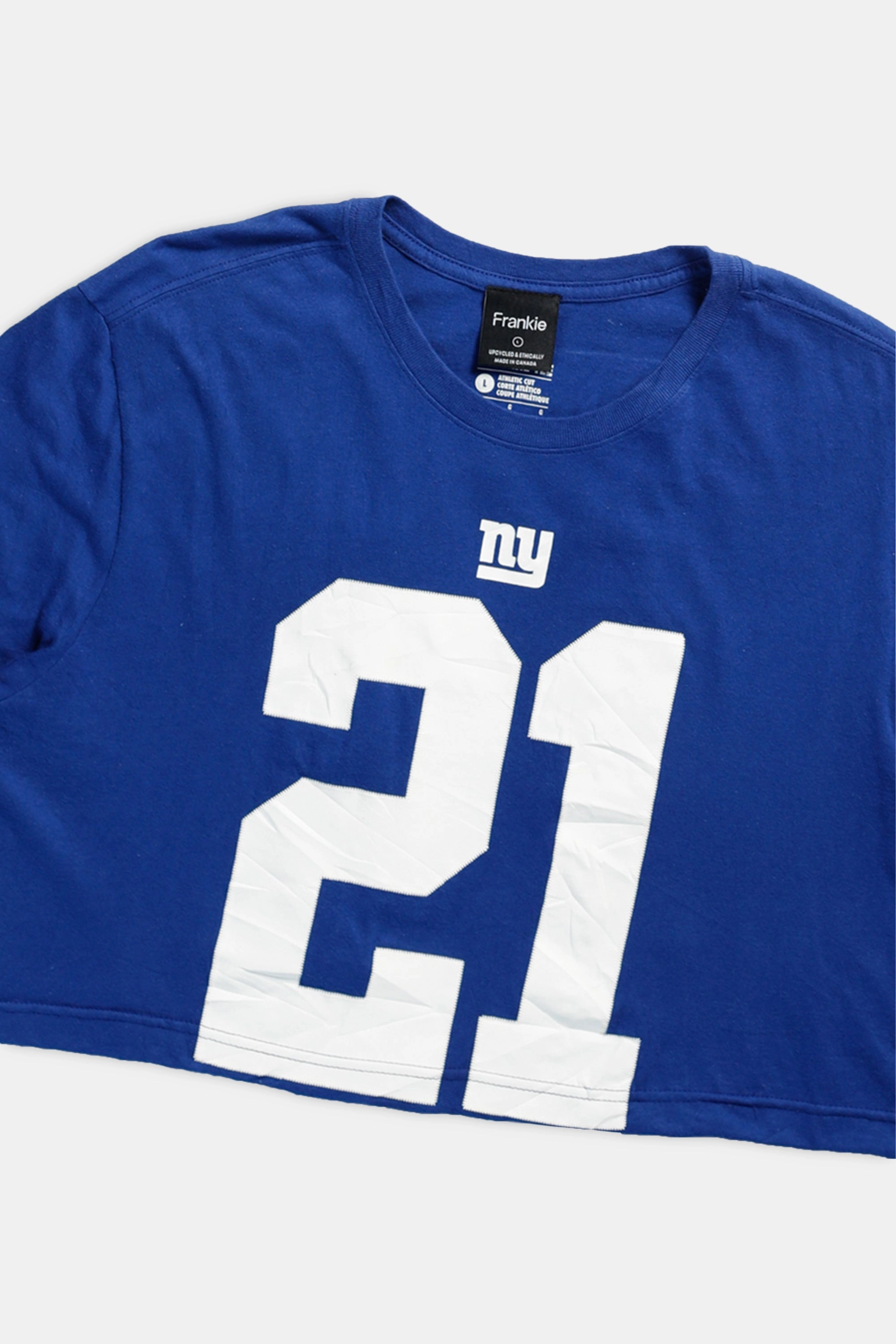 Rework NY Giants NFL Crop Tee - L