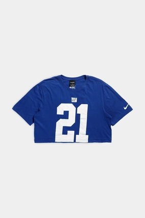 Rework NY Giants NFL Crop Tee - L