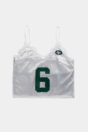 Rework NY Jets Lace Tank - M
