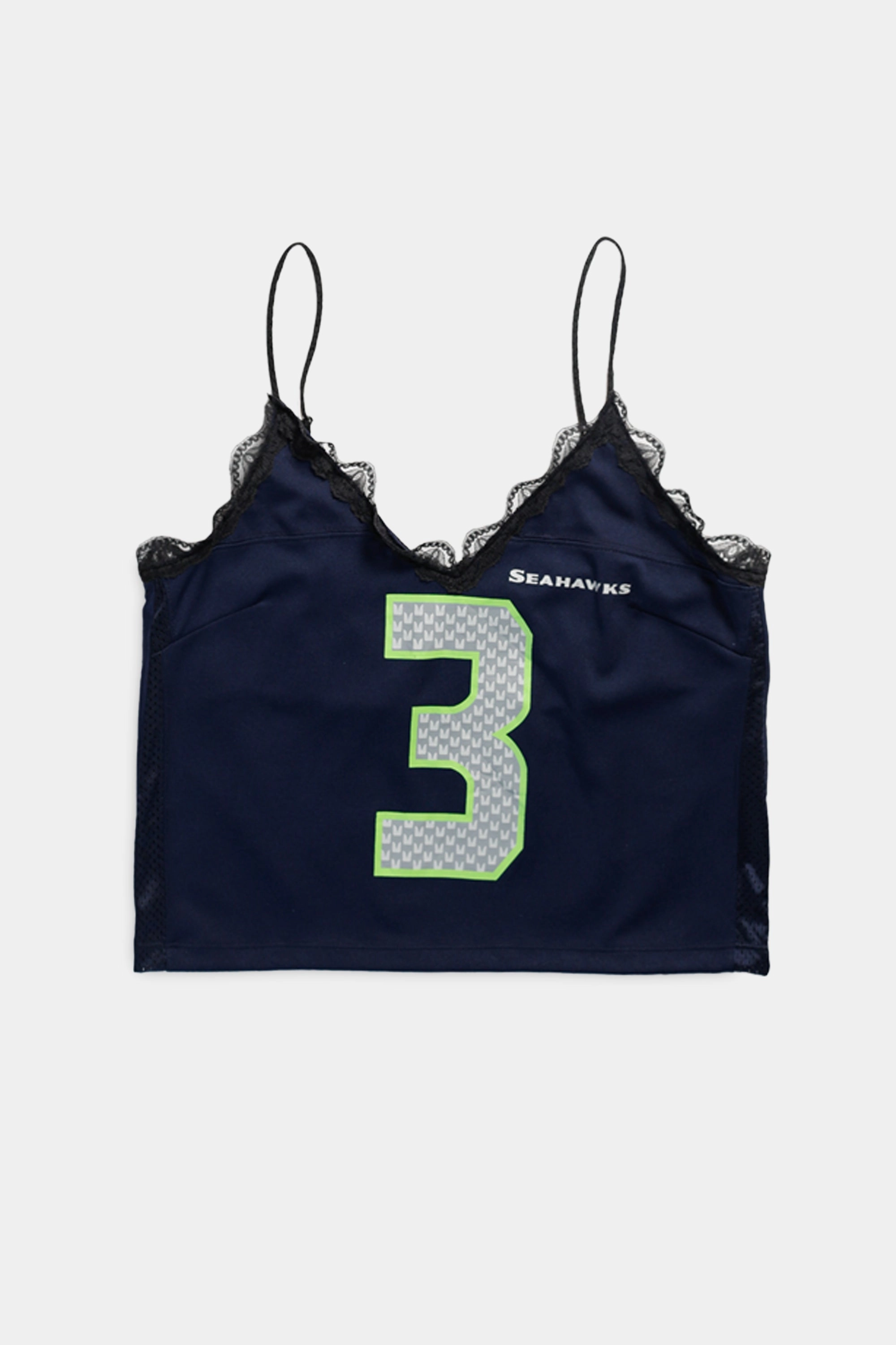 Rework Seattle Seahawks Lace Tank -L