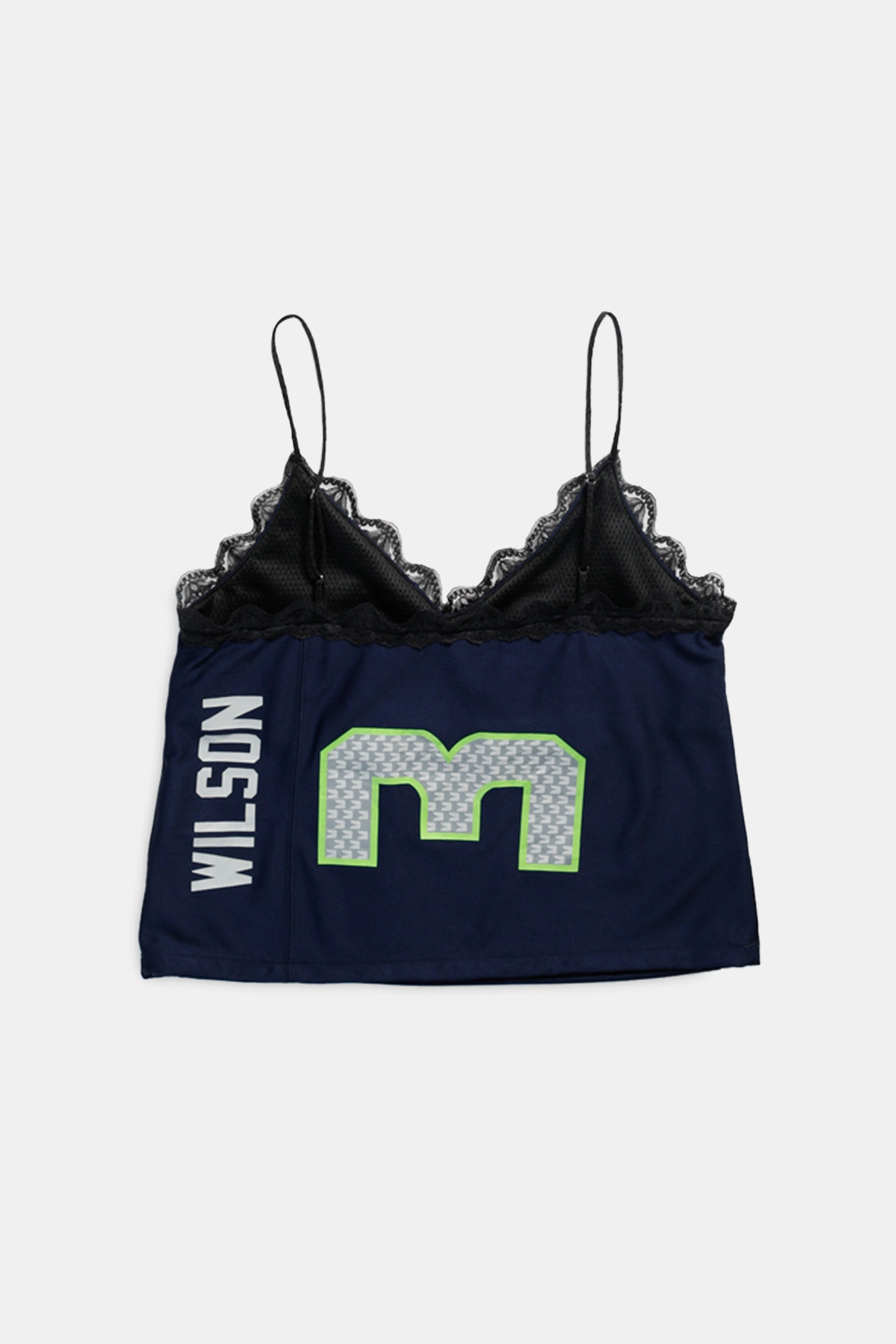 Rework Seattle Seahawks Lace Tank -L