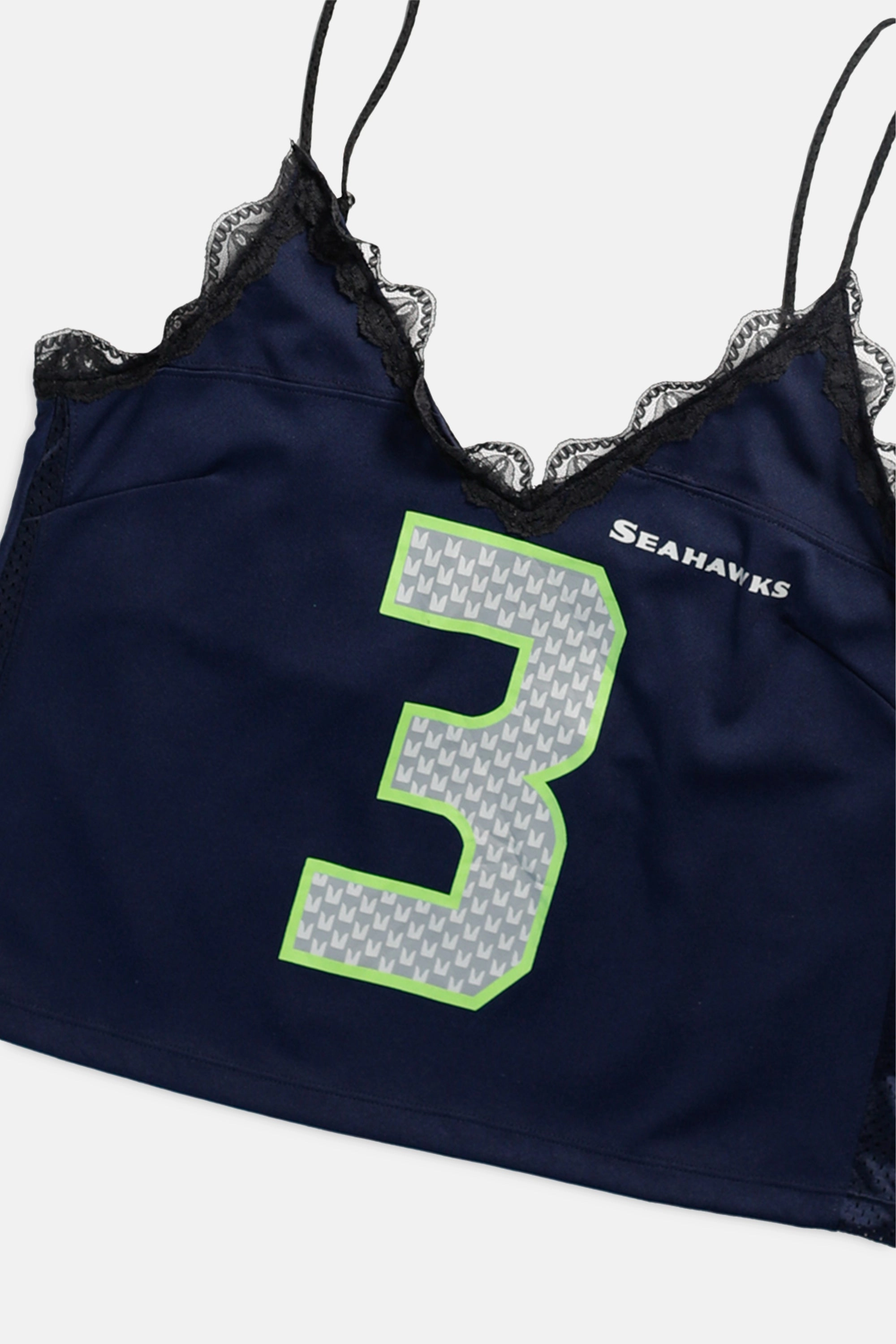 Rework Seattle Seahawks Lace Tank -L