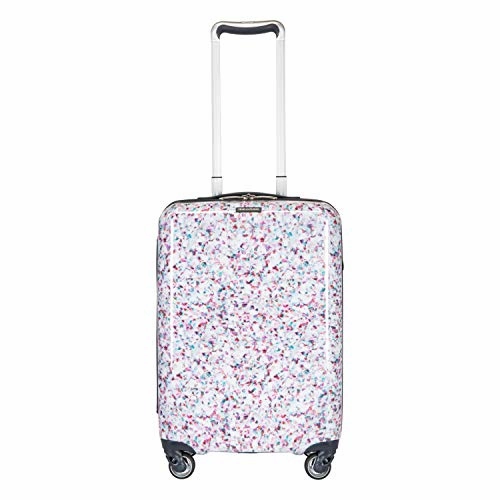 Ricardo Beverly Hills Beaumont 20-inch Carry-On Suitcase (White Sparkling Geode Print)