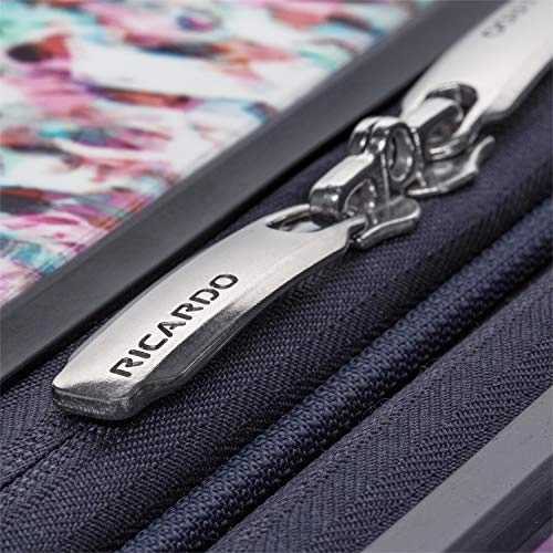 Ricardo Beverly Hills Beaumont 24-inch Check-In Suitcase (White Sparkling Geode Print)