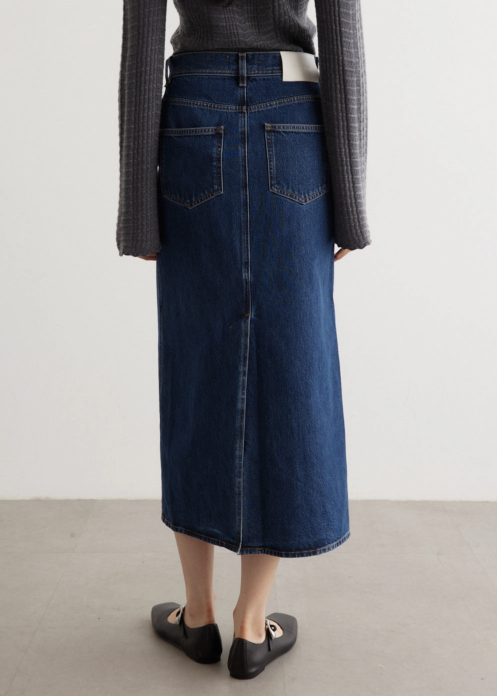 Rona Long Denim Skirt