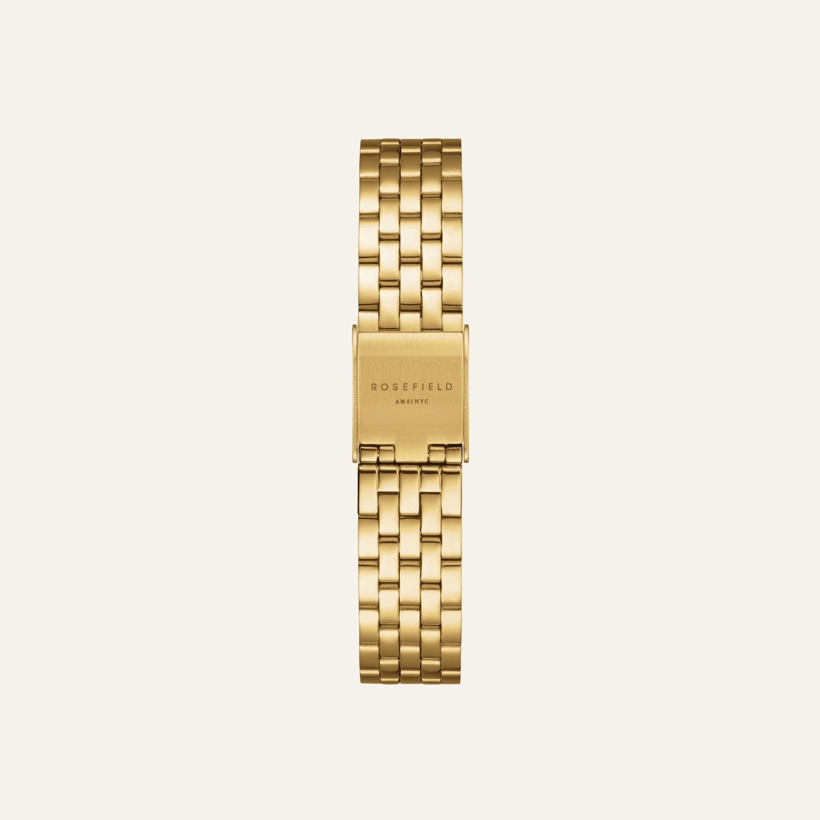 Rosefield Boxelle Gold Dial Stainless Steel Watch BCGSG-B04