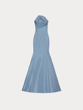 Rosette Faille Trumpet Gown