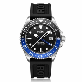 Rotary Seamatic Automatic GMT Mens Watch GS04378/96