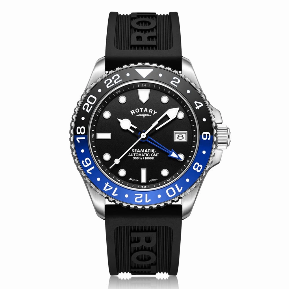 Rotary Seamatic Automatic GMT Mens Watch GS04378/96