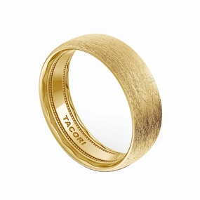 Rounded Top Brushed Finish Band