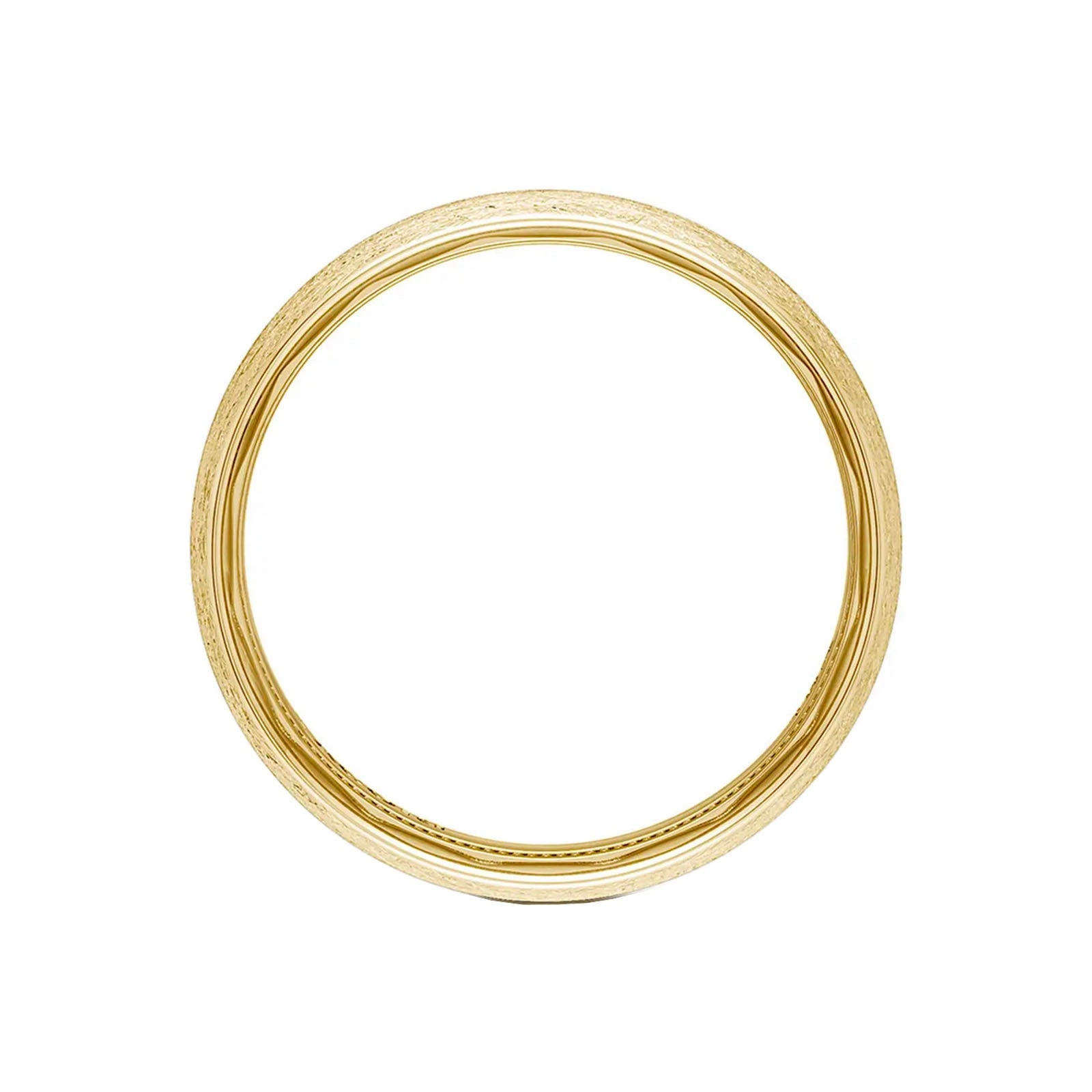 Rounded Top Brushed Finish Band