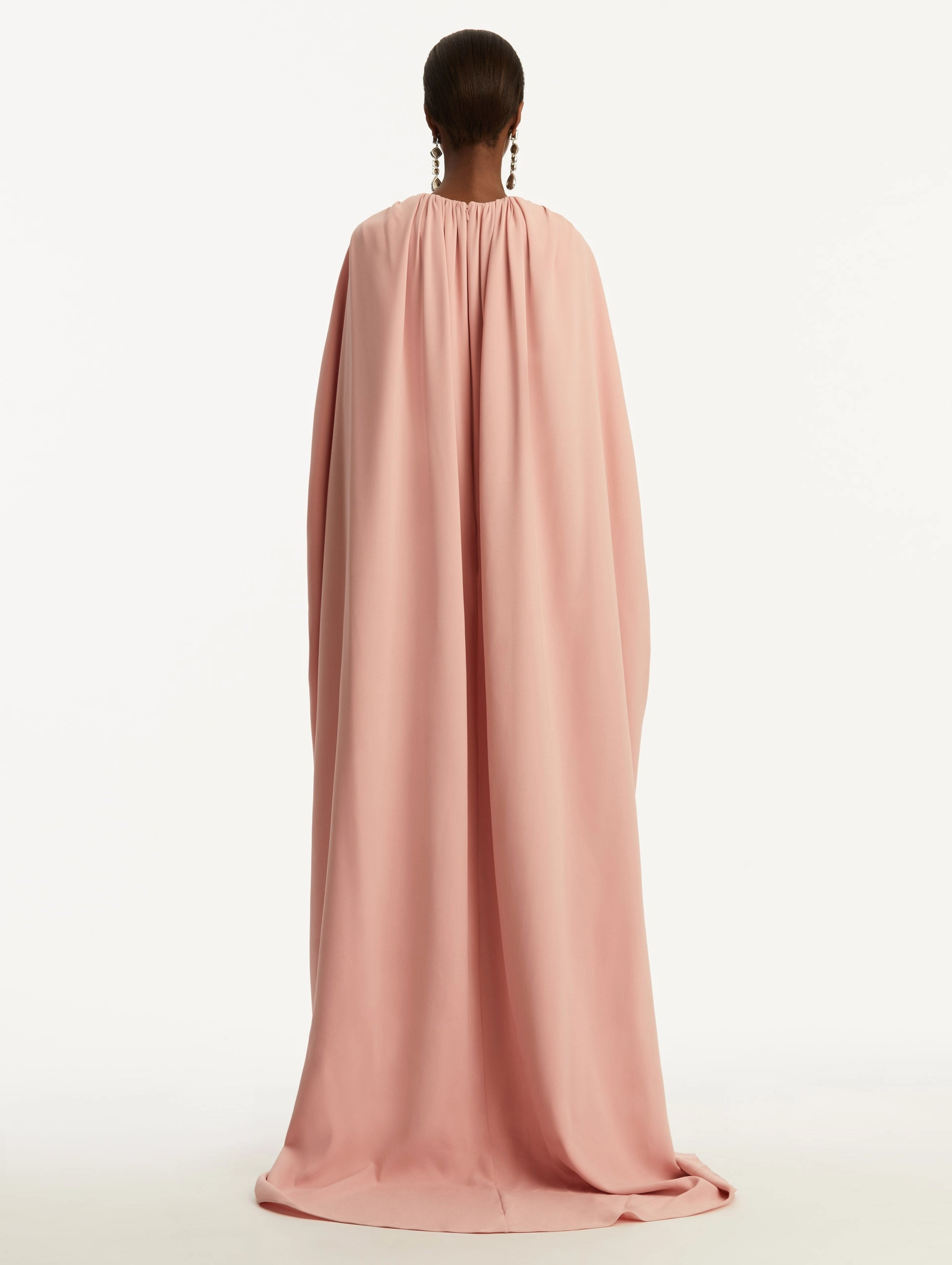 Ruched Shoulder Georgette Caftan