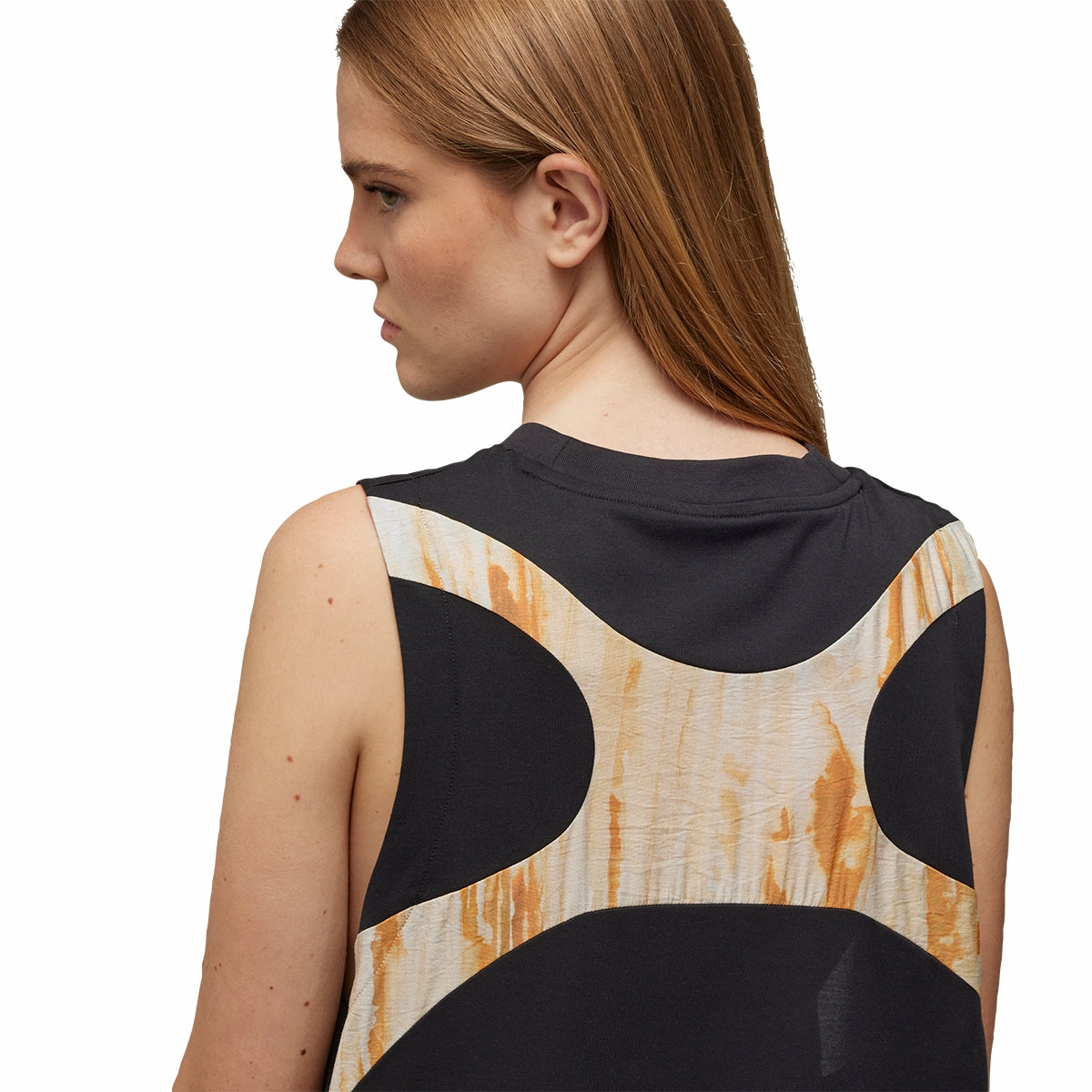 Rust Dye Tank Dress 'Black'