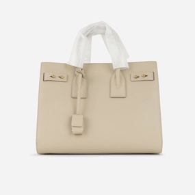 Saint Laurent - Small Sac De Jour - Beige Grained Calfskin GHW - Pre-Loved