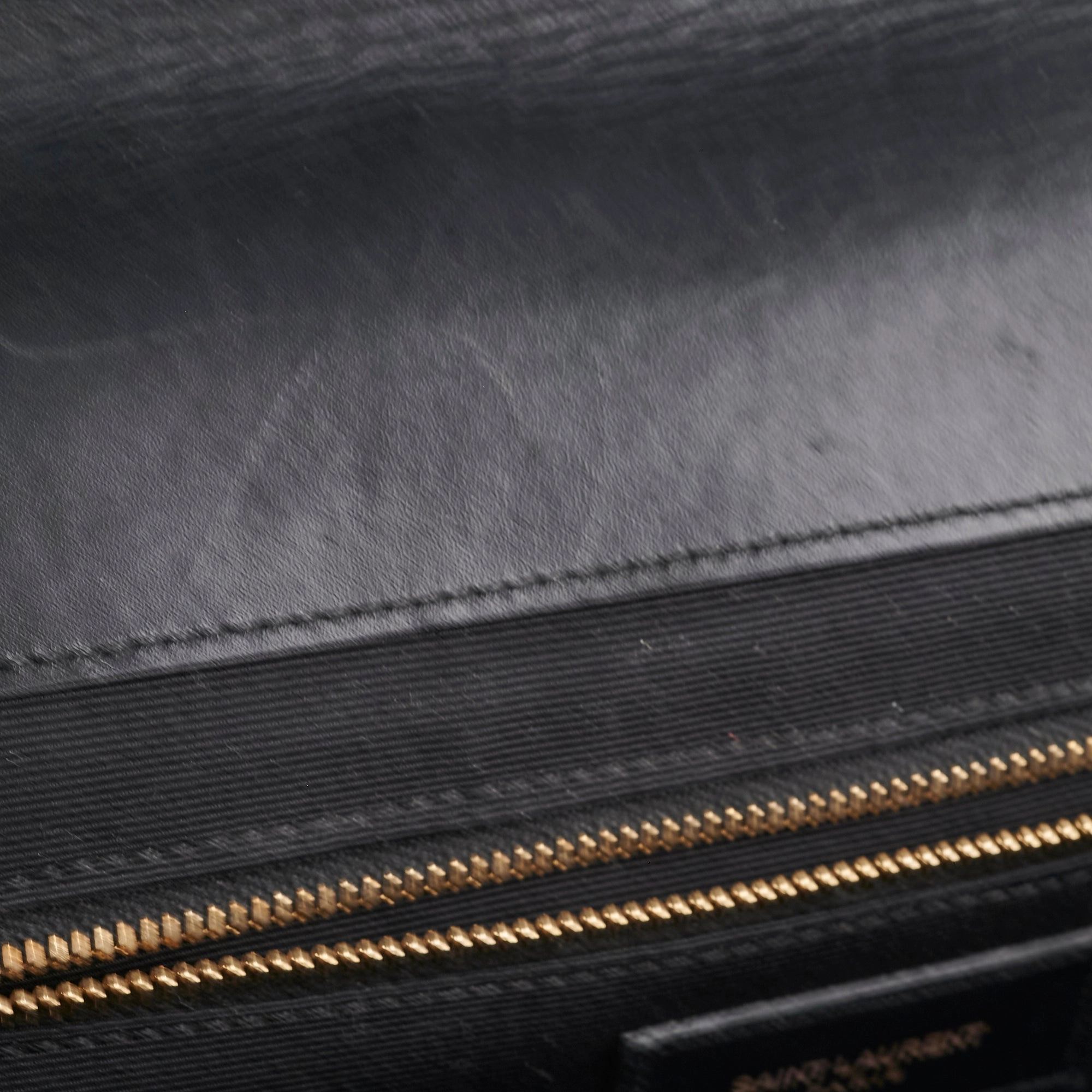 Saint Laurent Large Envelope Leather Black Shoulder Bag