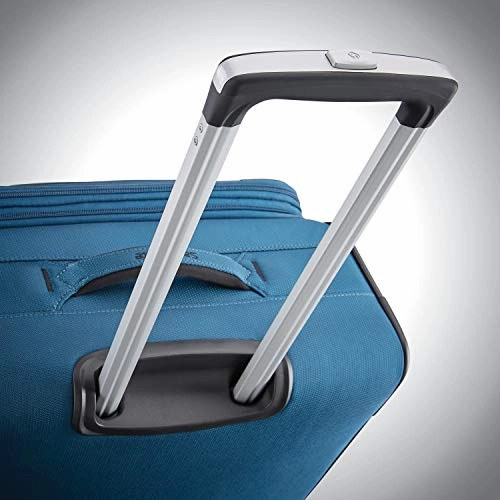 Samsonite Ascella X Softside Expandable Luggage with Spinner Wheels, Teal, Checked-Large 29-Inch