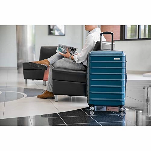 Samsonite Omni 2 Hardside Expandable Luggage with Spinner Wheels, Artic Silver, 3-Piece Set (20/24/28)
