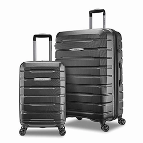 Samsonite Tech 2.0 Hardside Expandable Luggage with Spinner Wheels, Dark Grey, 2-Piece Set (21/27)