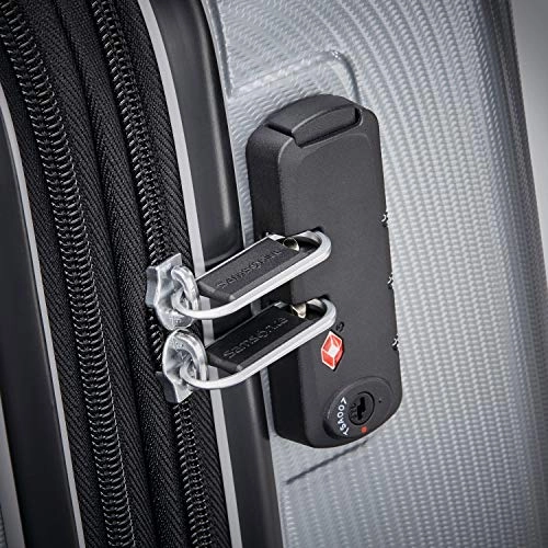 Samsonite Winfield 3 DLX Hardside Expandable Luggage with Spinners, Silver, Carry-On 20-Inch