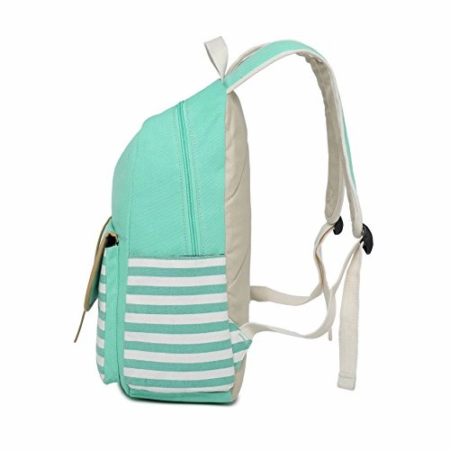 School Backpack for Girls, Gazigo Womens High School College Bookbags Laptop Bag (Green)