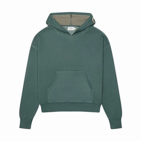 Script Logo Knit Hoodie 'Ivory Sage'
