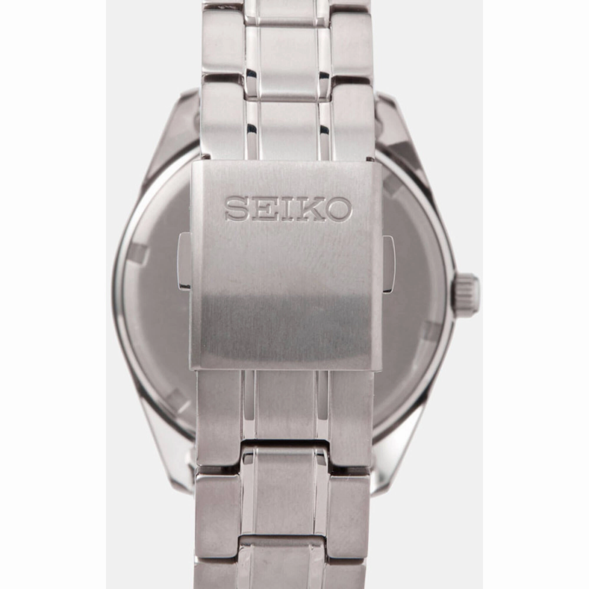 Seiko Men's Watch - Classic Quartz Dark Blue Dial Titanium Bracelet | SUR373P1