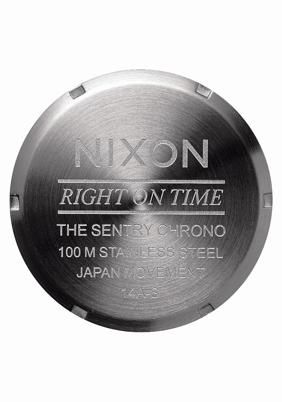 Sentry Chrono Leather - All Gunmetal / Black