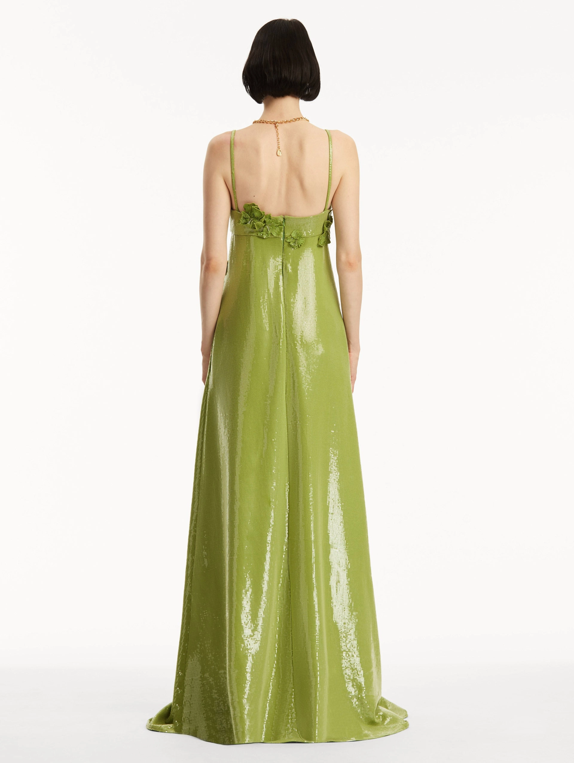 Sequin Jersey Gown