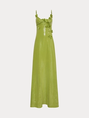 Sequin Jersey Gown
