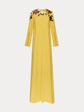 Sequin Rose Embroidered Caftan