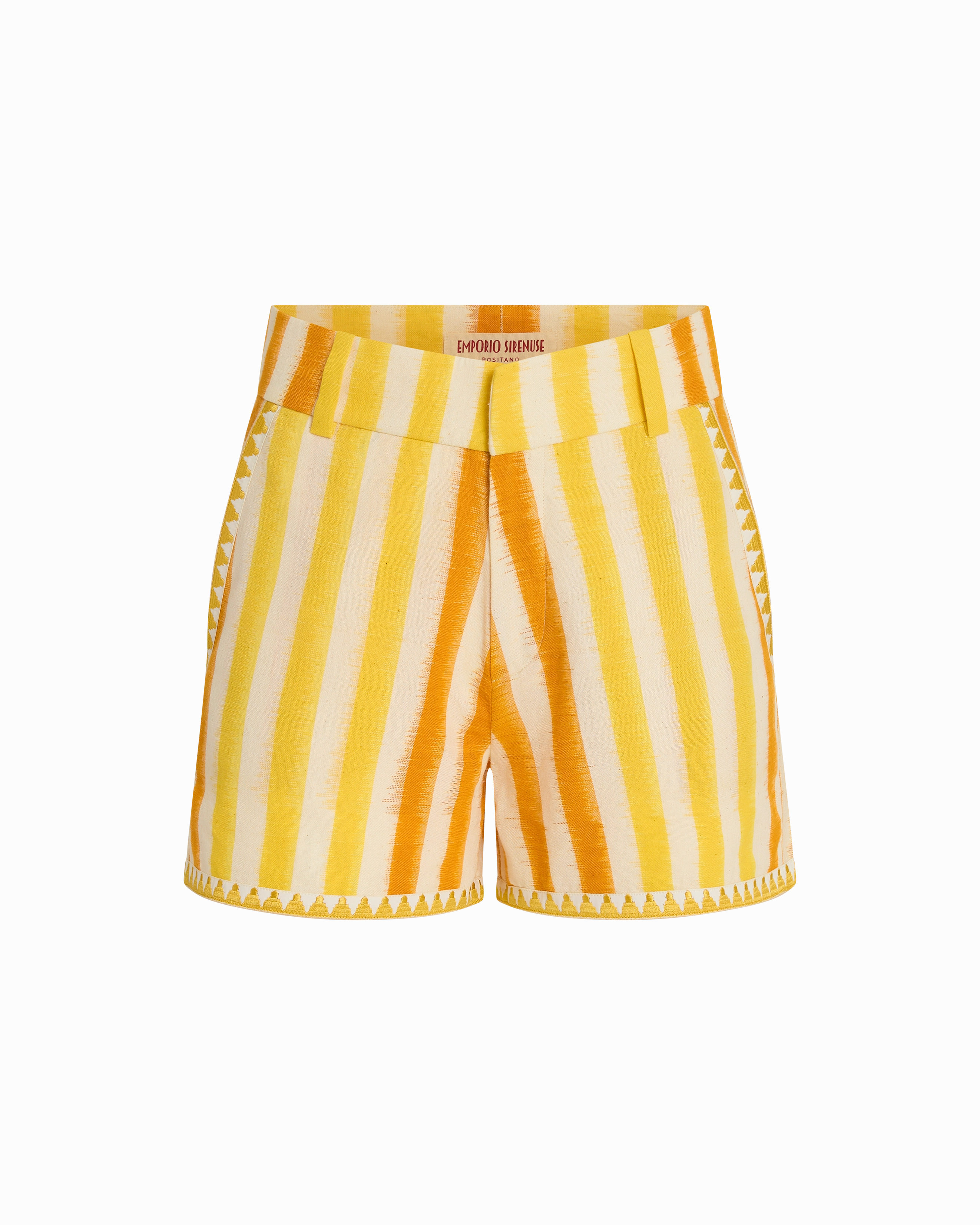 Shorts in Ikat Stripes