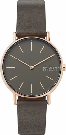 Skagen Women's Grey Dial Watch with Leather Strap SKU SKW2794