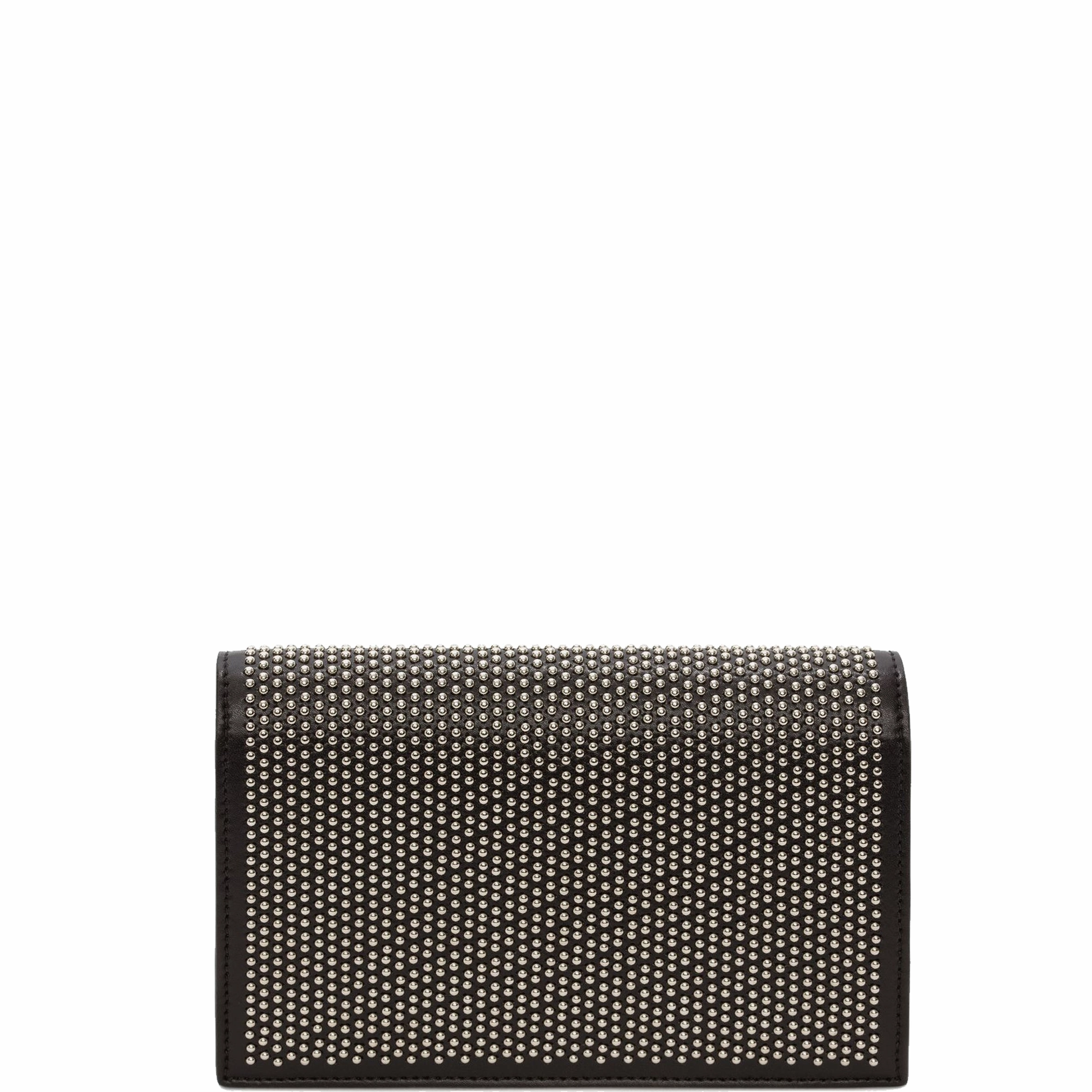 Skull Mini Bag Studded, Black/Silver