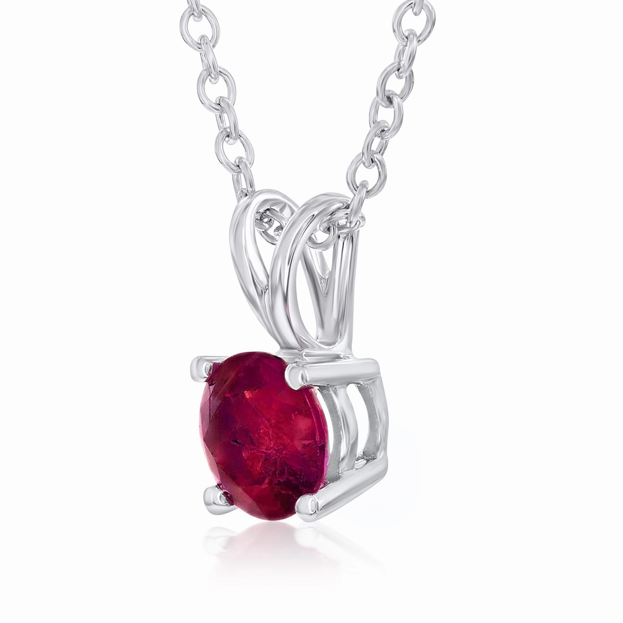 Smyth Jewelers 18k Gold Ruby Pendant Necklace
