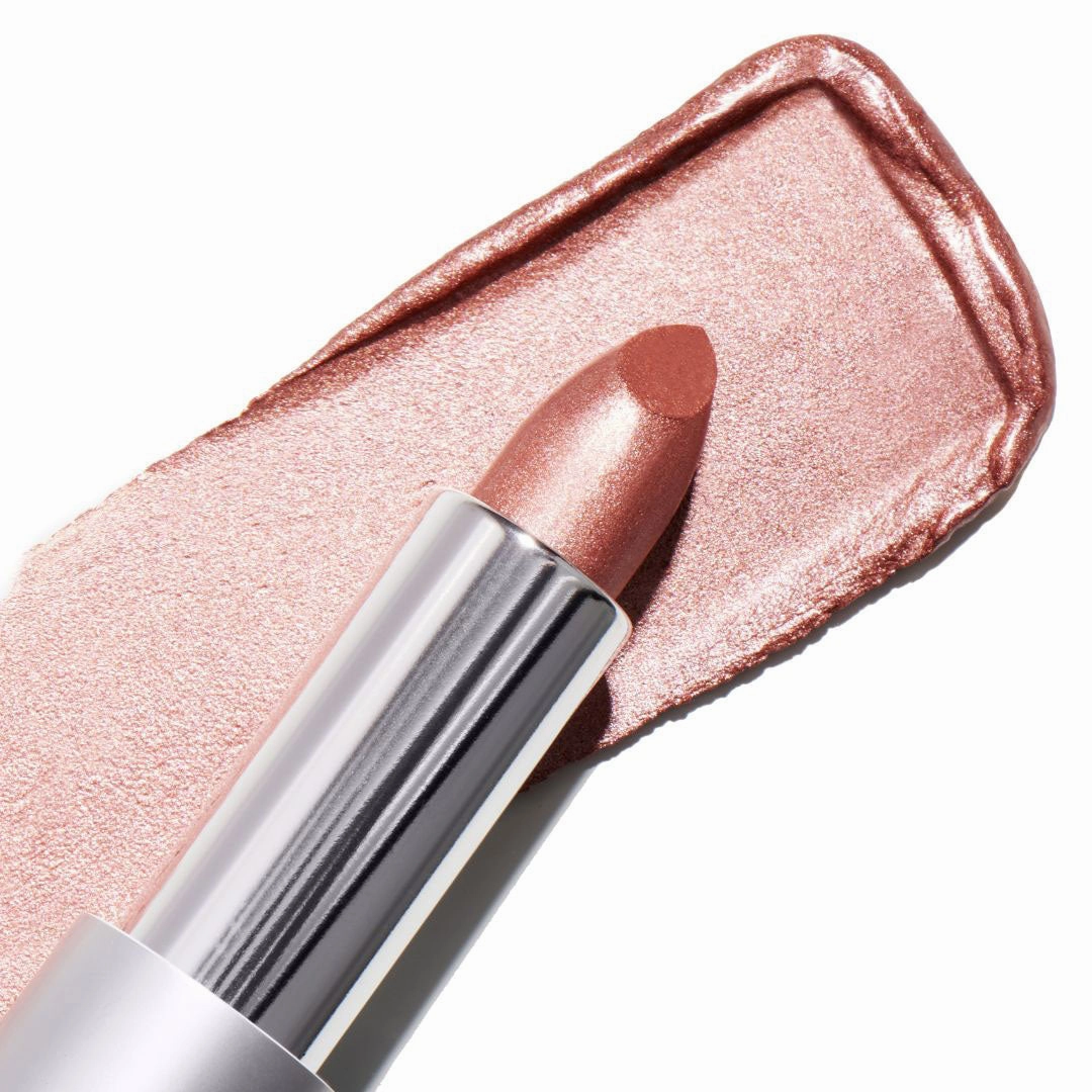 Soft Box Crme | A Pale Nude/Pink with Gold and Silver Shimmer Lipstick