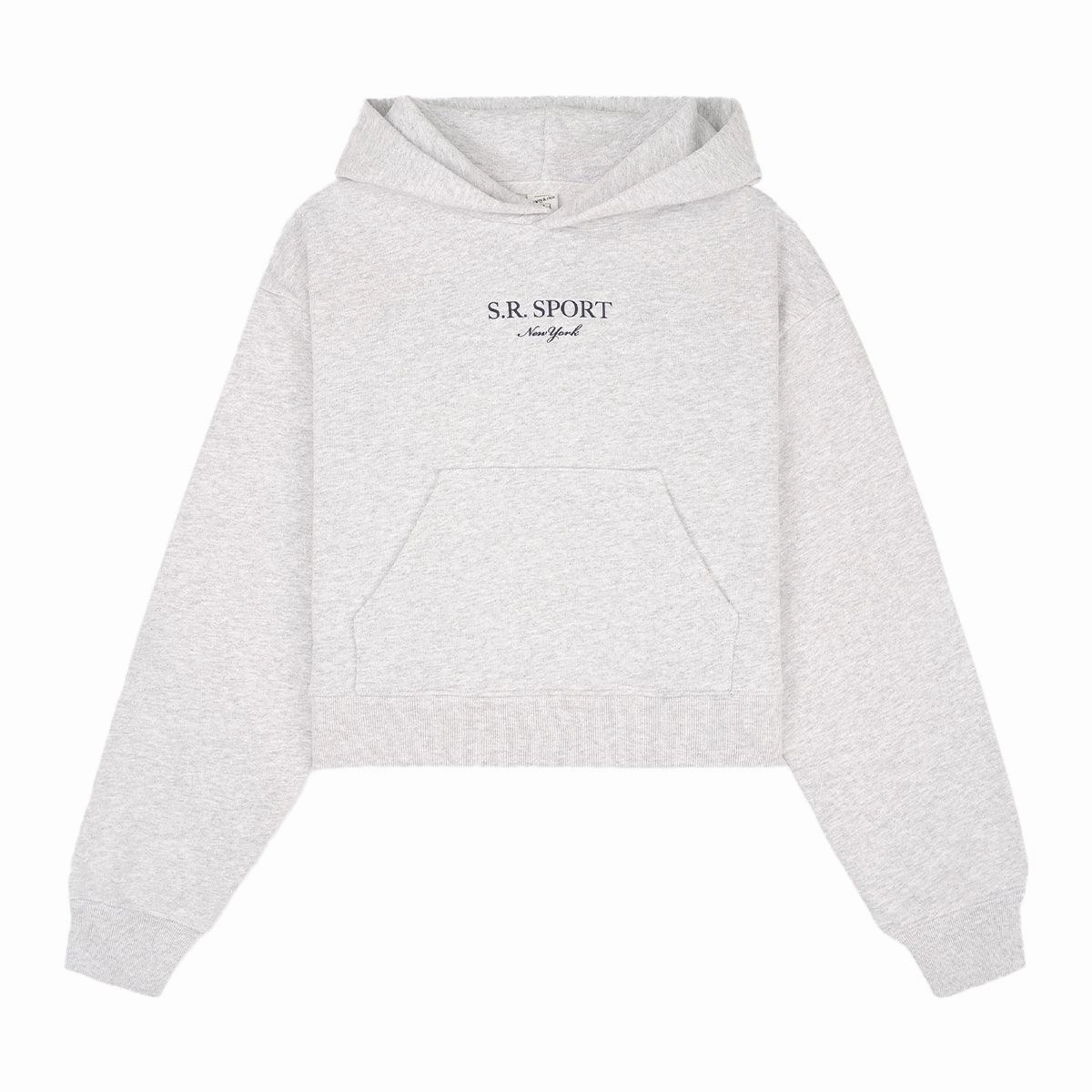 SR Sport Cropped Hoodie 'Heather Grey'