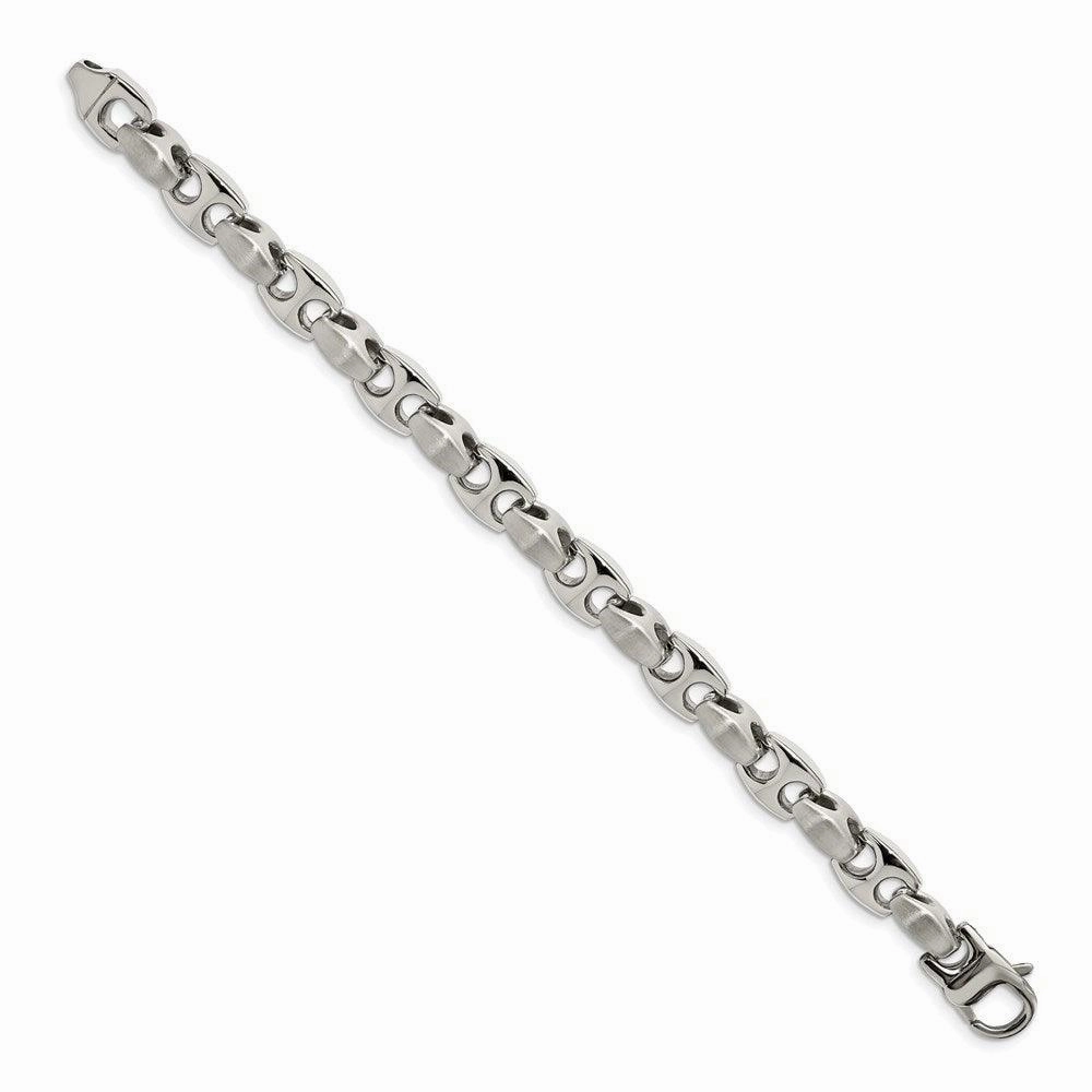 Stainless Steel Brushed and Polished 8.25in Bracelet